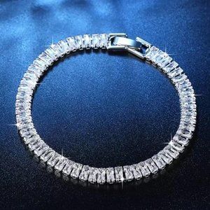 NEW LUXURY BANGLE 925 STERLING SILVER BRACELET